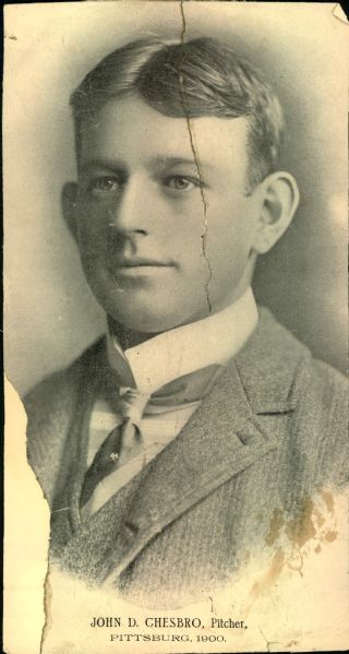 1900 Reproduction John D. Chesbro Pittsburgh Pirates "The Sporting News Collection Archives" 5" x 9.25" Photo (Sporting News Collection Hologram/MEARS Photo LOA)