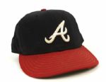 2002-04 Julio Franco Atlanta Braves Game Worn Cap (MEARS Auction LOA) 