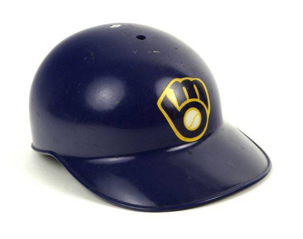 1980s-90s Jim Gantner Milwaukee Brewers Game Worn Helmet (MEARS Auction LOA) 