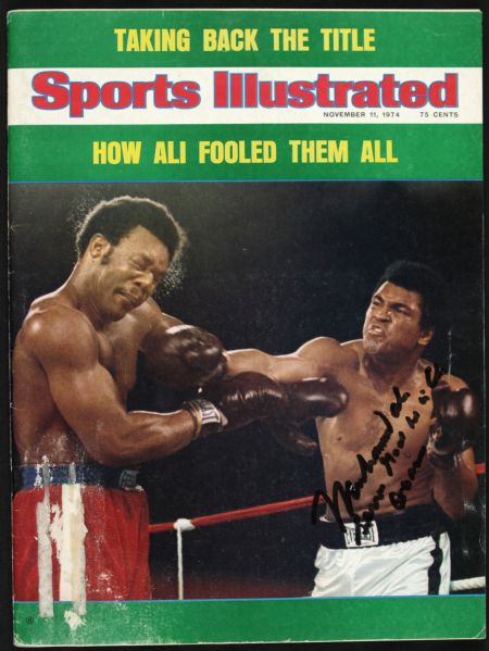 1974 Muhammad Ali Signed Sports Illustrated Magazine - PSA/DNA AHL