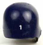 1980s Circa Ernest Riles Milwaukee Brewers Game Worn Helmet  (MEARS Auction LOA)