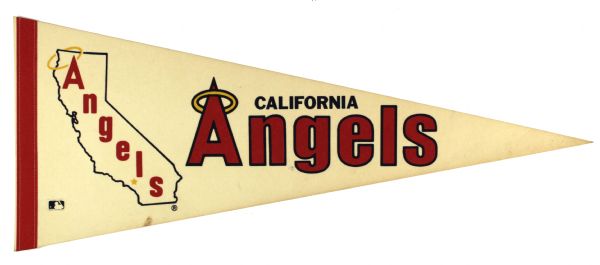1960s circa California Angels Full Size Pennant