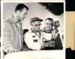 1956 Eddie Mathews Milwaukee Braves "The Sporting News Collection Archives" Original Photo (Sporting News Collection Hologram/MEARS Photo LOA)
