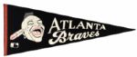 1960s circa Atlanta Braves Full Size Pennant 