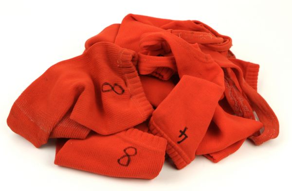 1980s Baltimore Orioles Game Worn Leggings - 2 Cal Ripken Jr. 3 Eddie Murray (2) Earl Weaver (MEARS Auction LOA)