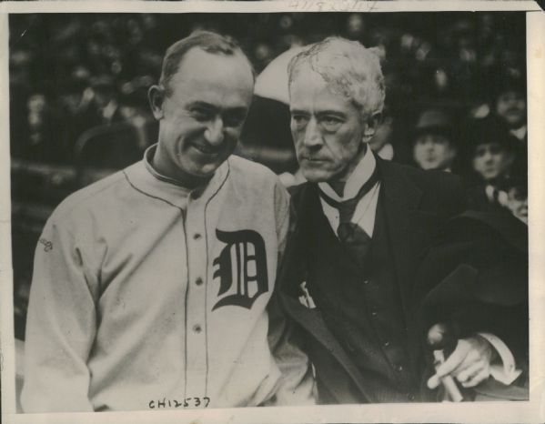 1921 Ty Cobb and Judge Landis Detroit Tigers "Rogers Photo Archive" Original 7" x 9" Photo (MEARS Photo LOA)