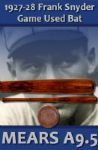 1927-28 Frank Snyder H&B Louisville Slugger Professional Model Side Written Game Used Bat (MEARS A9.5)