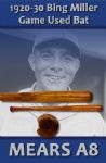 1920-30s Bing Miller Hand Turned Krens Professional Model Game Used Bat (MEARS A8)