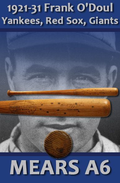 1921-31 Frank Lefty ODoul H&B Professional Model Game Used Bat (MEARS A6)