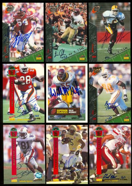1990s Baseball, Football, Basketball & Hockey Signed Insert Cards Collection (119)