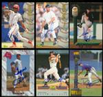 1990's Baseball, Football, Basketball & Hockey Signed Insert Cards Collection (119)