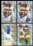 1990's Baseball, Football, Basketball & Hockey Signed Insert Cards Collection (119)
