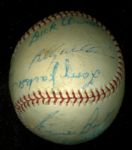 1960s Chicago Cubs Ball Park Facsimile Autograph Ball Signed By Billy Williams 
