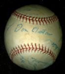 1960's Chicago Cubs Ball Park Facsimile Autograph Ball Signed By Billy Williams 