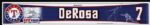 2005 Mark DeRosa Texas Rangers Locker Room Nameplate 