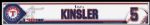 2007 Ian Kinsler Texas Rangers Locker Room Nameplate