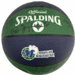 1991-92 Dallas Mavericks Team Signed Basketball - JSA 