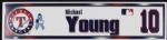 2004 Michael Young Texas Rangers Fathers Day Locker Room Nameplate