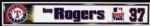 2004 Kenny Rogers Texas Rangers Locker Room Nameplate
