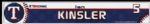2008 Ian Kinsler Texas Rangers Locker Room Nameplate 