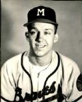 1954 Theodore Laguna Milwaukee Braves "The Sporting News Collection Archives" Original 8" x 10" Photo (Sporting News Collection Hologram/MEARS Photo LOA)