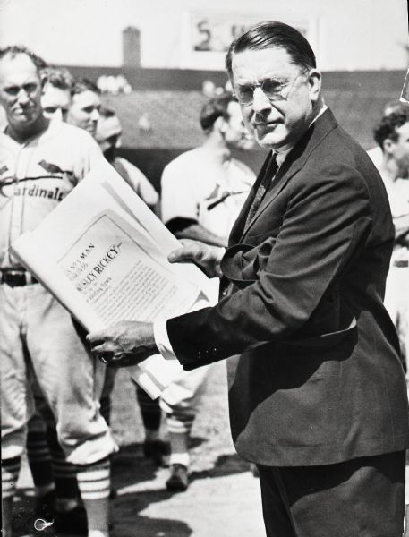 1936 Branch Rickey St. Louis Cardinals "The Sporting News" Original 3" x 4" Black And White Negative (The Sporting News Collection/MEARS Auction LOA) 