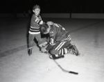 1963 Pierre Pilote & Son Chicago Black Hawks "Chicago Sun-Times" Original 4" x 5" B & W Negatives (Chicago Sun-Times Archives/MEARS Auction LOA) - Lot of 3