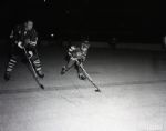 1963 Pierre Pilote & Son Chicago Black Hawks Chicago Sun-Times Original 4 x 5 B & W Negatives (Chicago Sun-Times Archives/MEARS Auction LOA) - Lot of 3