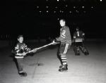 1963 Pierre Pilote & Son Chicago Black Hawks Chicago Sun-Times Original 4 x 5 B & W Negatives (Chicago Sun-Times Archives/MEARS Auction LOA) - Lot of 3