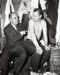 1962 Tommy Ivan Glenn Hall Chicago Black Hawks "Chicago Sun-Times" Original 4" x 5" B & W Negatives (Chicago Sun-Times Archives/MEARS Auction LOA) - Lot of 2
