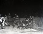 1946 Toronto Maple Leafs Chicago Black Hawks "Chicago Sun-Times" Original 4" x 5" B & W Negatives (Chicago Sun-Times Archives/MEARS Auction LOA) - Lot of 2