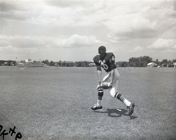 1962 Bennie McRae Joe Marconi Chicago Bears "Chicago Sun-Times" Original 4" x 5" B & W Negatives (Chicago Sun-Times Archives/MEARS Auction LOA) - Lot of 2