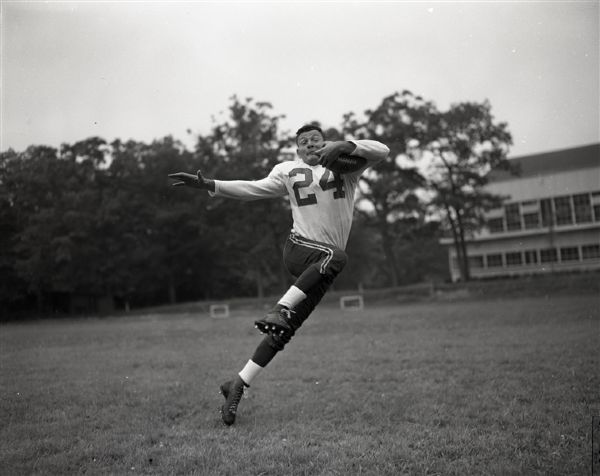1957 Sam McWhirter Chicago Cardinals "Chicago Sun-Times" Original 4" x 5" B & W Negatives (Chicago Sun-Times Archives/MEARS Auction LOA) - Lot of 2