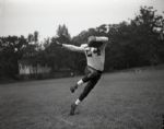 1957 Sam McWhirter Chicago Cardinals Chicago Sun-Times Original 4 x 5 B & W Negatives (Chicago Sun-Times Archives/MEARS Auction LOA) - Lot of 2