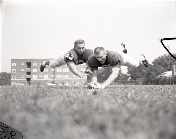 1961 Dick Machalski Preston Love Northwestern Football "Chicago Sun-Times" Original 4" x 5" B & W Negative (Chicago Sun-Times Archives/MEARS Auction LOA)