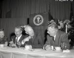1958 President Dwight D. Eisenhower G.O.P. Dinner Chicago Sun-Times Original 4 x 5 B & W Negatives (Chicago Sun-Times Archives/MEARS Auction LOA) - Lot of 5