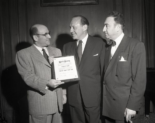 1952 Jack Benny Israel Bonds "Chicago Sun-Times" Original 4" x 5" B & W Negatives (Chicago Sun-Times Archives/MEARS Photo LOA) - Lot of 2