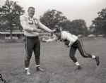 1957 Earl Putman Sam McWhirter Chicago Cardinals "Chicago Sun-Times" Original 4" x 5" B & W Negative (Chicago Sun-Times Archives/MEARS Photo LOA)