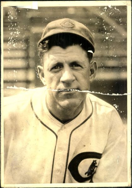 1925-45 Charlie Grimm Chicago Cubs "The Sporting News Collection Archives" Original Photos (Sporting News Collection Hologram/MEARS Photo LOA) - Lot of 4