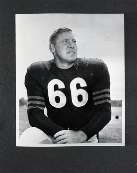 1940-52 Clyde "Bulldog" Turner Chicago Bears "Chicago Sun-Times" Original 4" x 5" B & W Negative (Chicago Sun-Times Archives/MEARS Photo LOA)