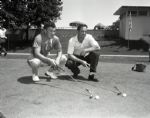 1953 Golfers Frank Stranahan Peter Thompson "Chicago Sun-Times" Original 4" x 5" B & W Negative (Chicago Sun-Times Archives/MEARS Photo LOA)