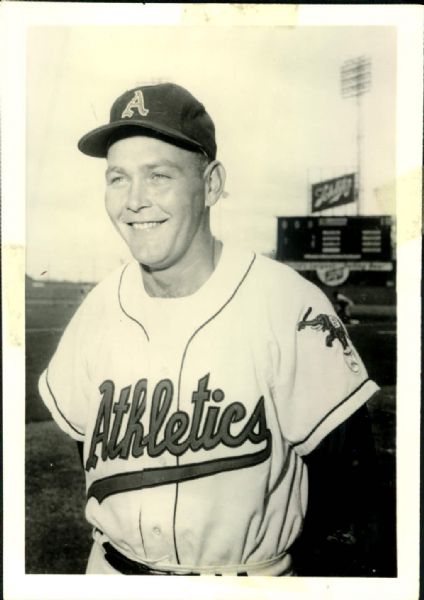 1959 Bud Daley Kansas City Athletics "The Sporting News Collection Archives" Original Photo (Sporting News Collection Hologram/MEARS Photo LOA)