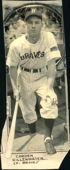 1945 Carden Gillenwater Boston Braves "The Sporting News Collection Archive" Original Photo (Sporting News Collection Hologram/MEARS Photo LOA)