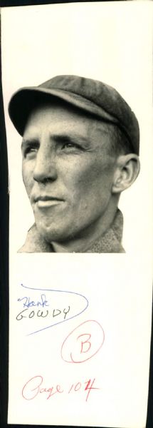 1920s circa Hank Gowdy New York Giants "The Sporting News Collection Archives" Original 3.5" x 10" Photo (Sporting News Collection Hologram/MEARS Photo LOA)