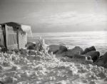 1944 Chicago Lakefront Winter Scenes "Chicago Sun-Times" Original 4" x 5" B & W Negatives (Chicago Sun-Times Archives/MEARS Photo LOA) - Lot of 4