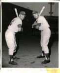 1959 Dave Philley Bob Bowman Philadelphia Phillies "The Sporting News Collection Archives" Original Photo (Sporting News Collection Hologram/MEARS Photo LOA)