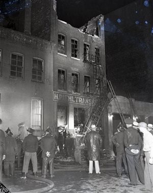 1943 Superior Street Fire "Chicago Sun-Times" Original 4" x 5" B & W Negatives (Chicago Sun-Times Archives/MEARS Photo LOA) - Lot of 8