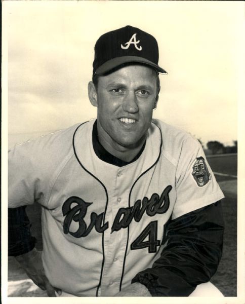 1966 Tony Cloninger Atlanta Braves "The Sporting News Collection Archives" Original Photo (Sporting News Collection Hologram/MEARS Photo LOA)