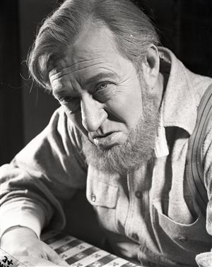 1942 Tyrant Charactar Study Of An Actor "Chicago Sun-Times" Original 4" x 5" B & W Negative (Chicago Sun-Times Archives/MEARS Photo LOA)