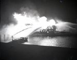 1940s Grain Elevator Fire "Chicago Sun-Times" Original 4" x 5" B & W Negatives (Chicago Sun-Times Archives/MEARS Photo LOA) - Lot of 6